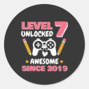 Search for 7 years old stickers Birthday party