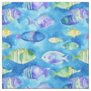 Search for underwater fabric Watercolor