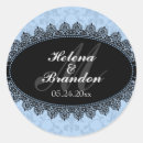 Search for lace save the date stickers Damask