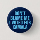 Search for vote for me badges Kamala