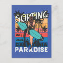 Search for sunset palm postcards Surfboard
