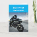 Search for motorcycle retirement cards Biker