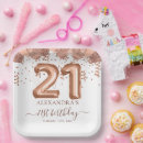 Search for rose gold paper plates Girly