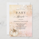 Search for rose gold pumpkin invitations Rustic