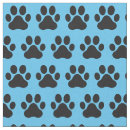 Search for blue dog paw print fabric Pets