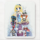 Search for mad hatter mousepads White rabbit