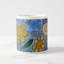 Search for yellow and blue mugs Bees