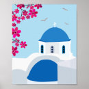 Search for santorini art Blue