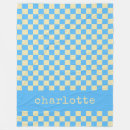 Search for blue and white check gingham blankets Trendy