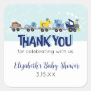 Search for boys baby shower stickers Train