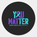 Search for problems stickers Depression awareness