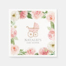 Search for pink floral napkins Girl baby shower