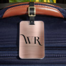 Search for rose gold luggage tags Initial