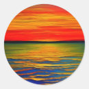 Search for landscape painting stickers Sunset