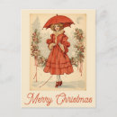 Search for snow woman postcards Vintage