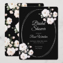 Search for ring bridal shower invitations Black and white