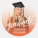 Search for orange graduation party stickers High school