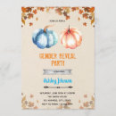 Search for autumn gender reveal invitations Autumn baby shower