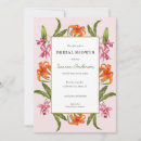 Search for pink white bridal shower invitations Colourful