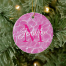 Search for pink christmas tree decorations for kids