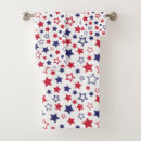 Search for red white and blue bath towels July 4th
