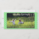 Search for happy spring photo cards Green