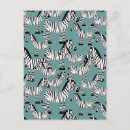 Search for zebra patterns postcards Africa