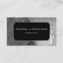 Search for black and silver chrome business cards Elegant