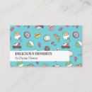 Search for dessert business cards Bakery