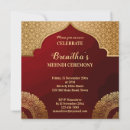 Search for asian wedding invitations Red and gold