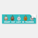 Search for cat in bumper stickers Crazy cat lady