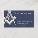 Search for freemason business cards Blue