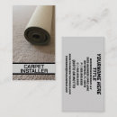 Search for carpet installation business cards Carpets
