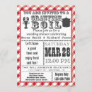 Search for low country boil invitations Gingham