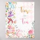 Search for tea birthday party posters Alice in wonderland