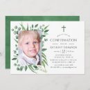 Search for wood first communion invitations Greenery