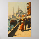 Search for istanbul vintage travel posters Blue mosque