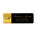 Search for gold return address stickers Calligraphy