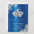 Search for metallic baby shower invitations Blue
