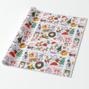 Search for santa sleigh wrapping paper Snowman