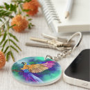 Search for colourful parrot key rings Watercolor