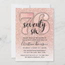 Search for 76th birthday invitations Rose