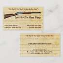 Search for firearms business cards Right to bear arms