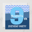 Search for 9 year old boy birthday invitations 9th