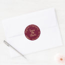 Search for burgundy and gold stickers Marsala