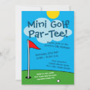 Search for miniature golf invitations Children