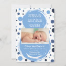 Search for blue polka dot pattern invitations For her