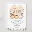 Search for shes a wild one birthday invitations Safari