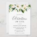 Search for white rose funeral invitations Elegant