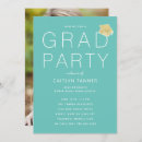 Search for aqua graduation invitations Modern